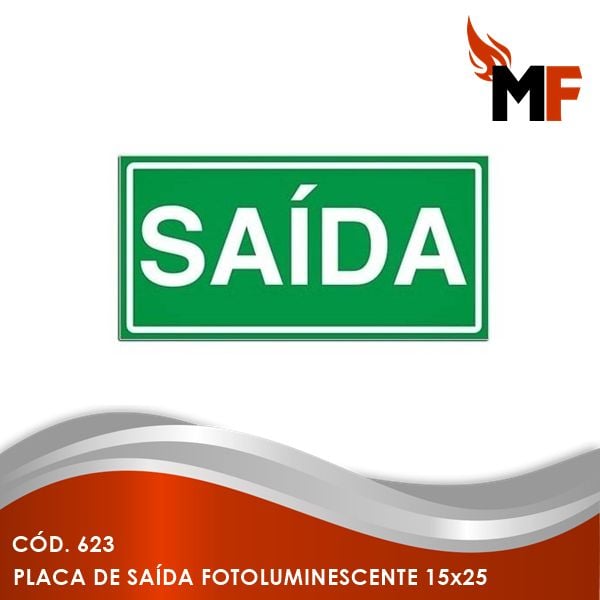 *Placa de Saída Fotoluminescente 15x25