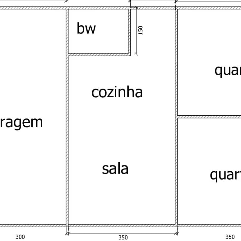 Modelos de plantas com 2/3 quartos e garagem | CuboGuia