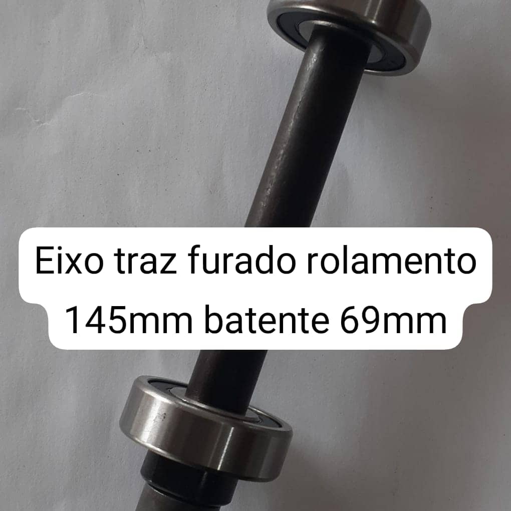 EIXO TRAZ FURADO ROLAMENTO 145MM BATENTE 69MM