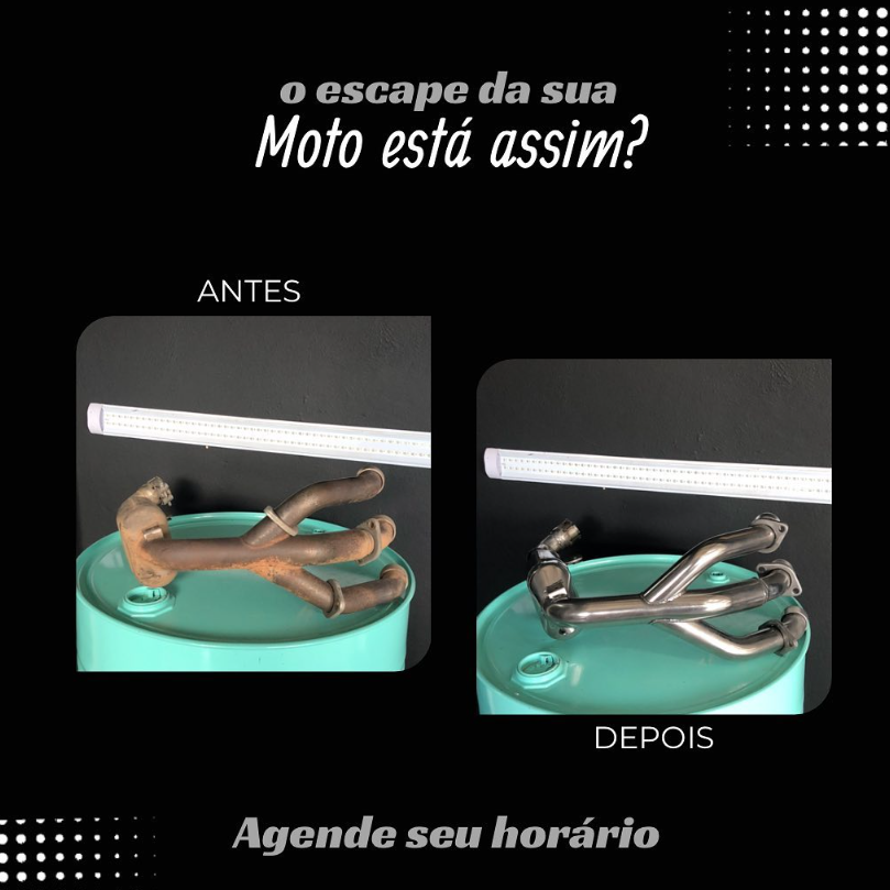 O Escape da Sua Moto Está Assim?