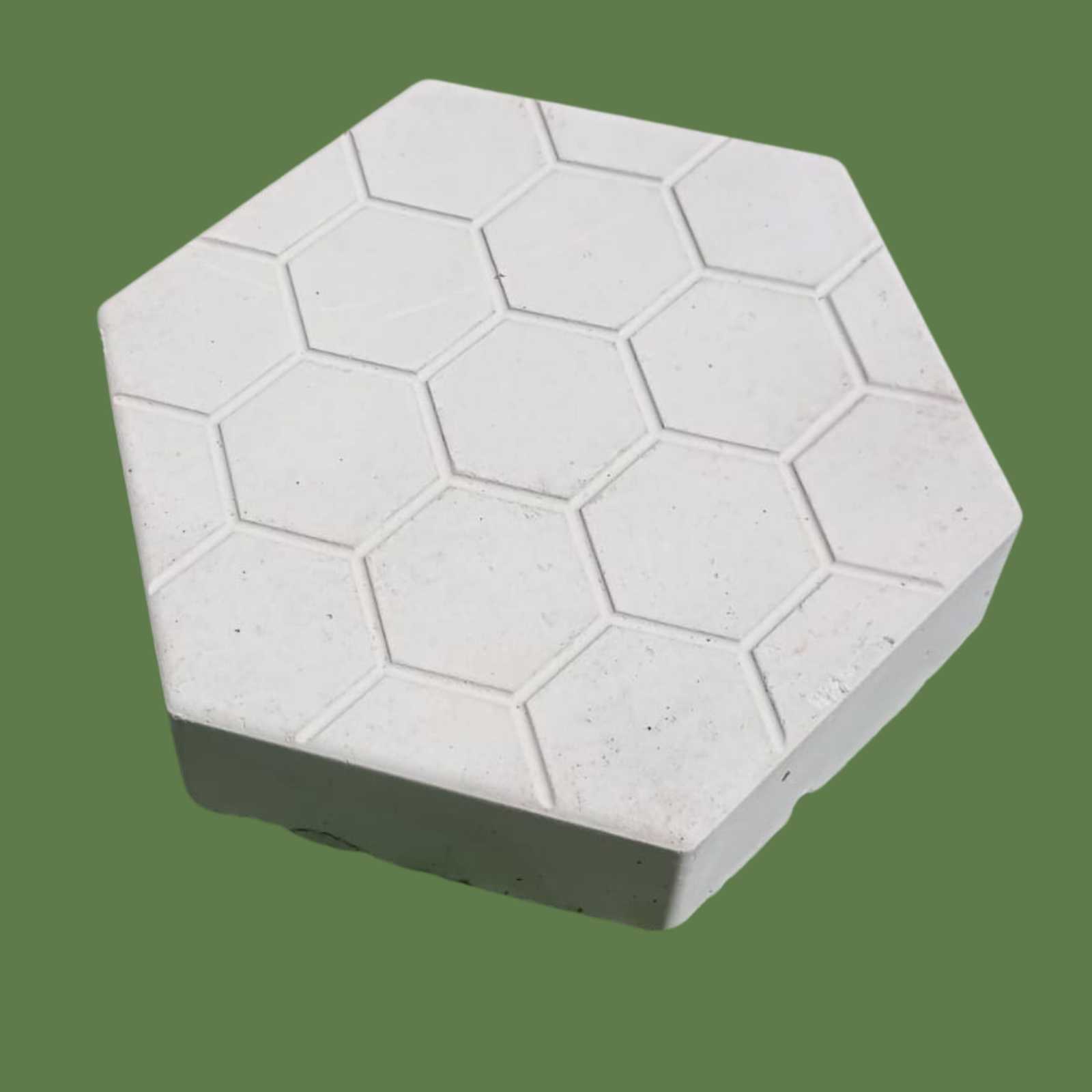 Piso de Concreto Sextavado Desenho Colmeia