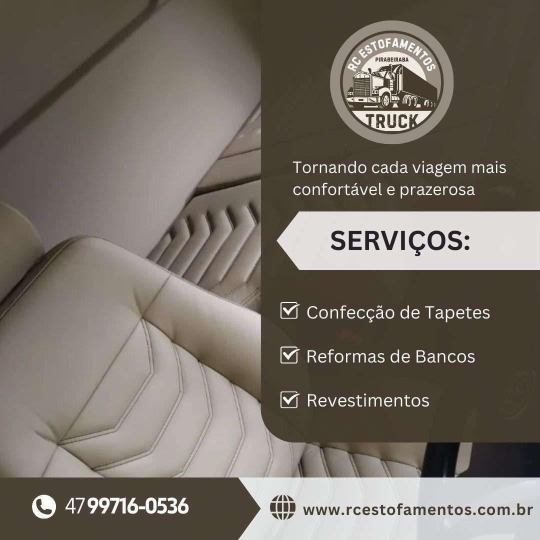 RC Estofaria de Caminhão em Joinville RC Estofaria de Caminhão em Joinville